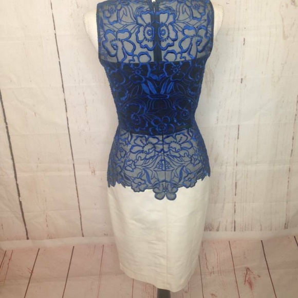 Anthropologie Sachin & Babi Noir Blue White Dress - Picture 3 of 8